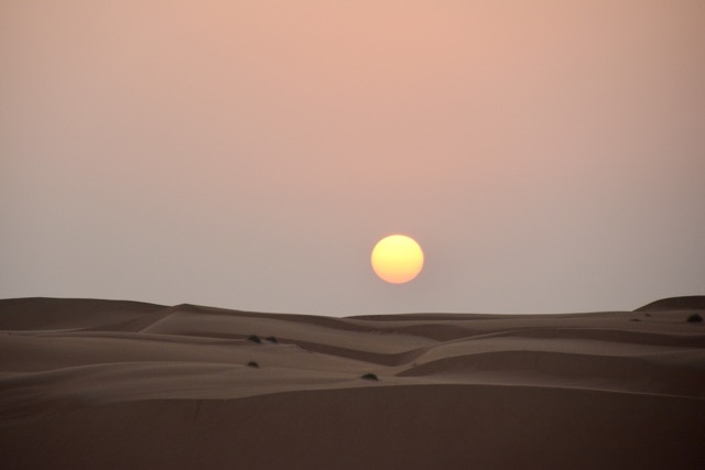 Sonnenaufgang in der W&uuml;ste